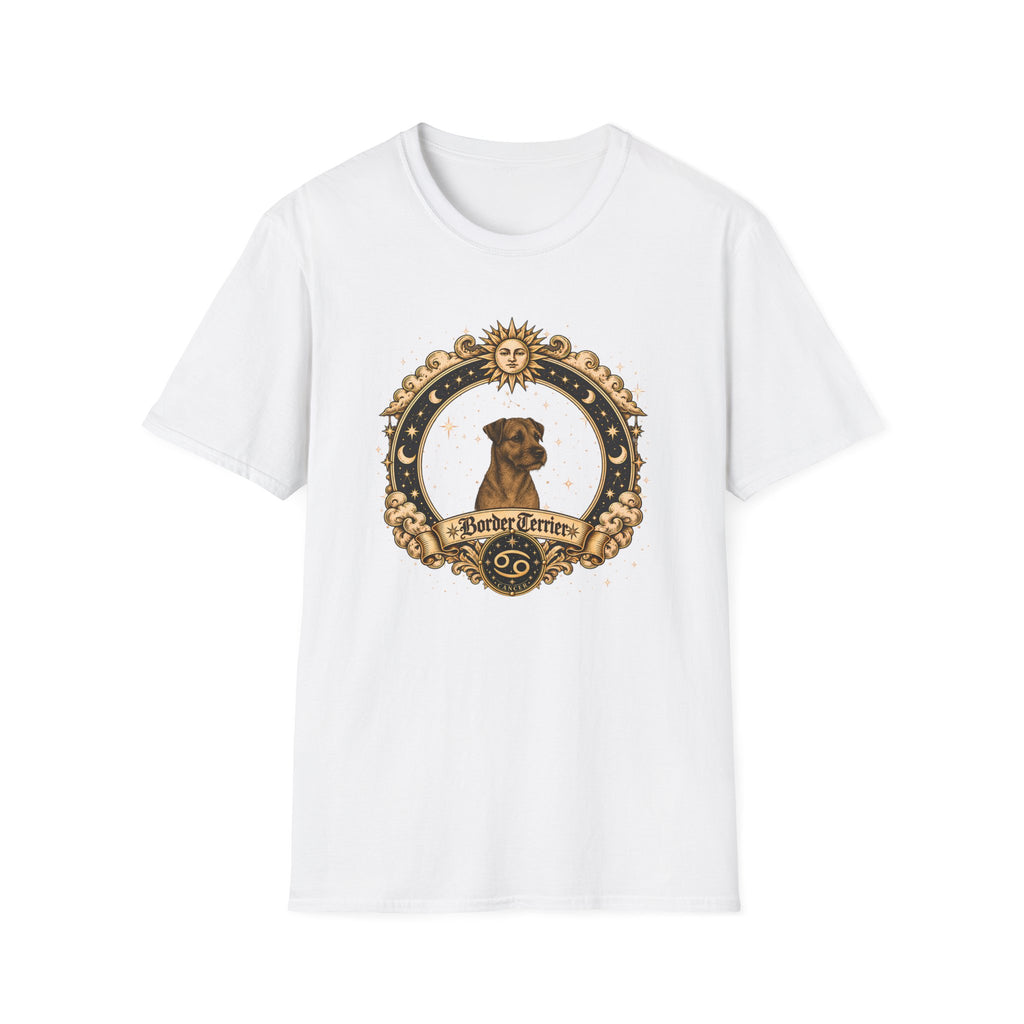 Zodiac Cancer Border Terrier - Dog Horoscope Star Sign - Supersoft Unisex T-shirt