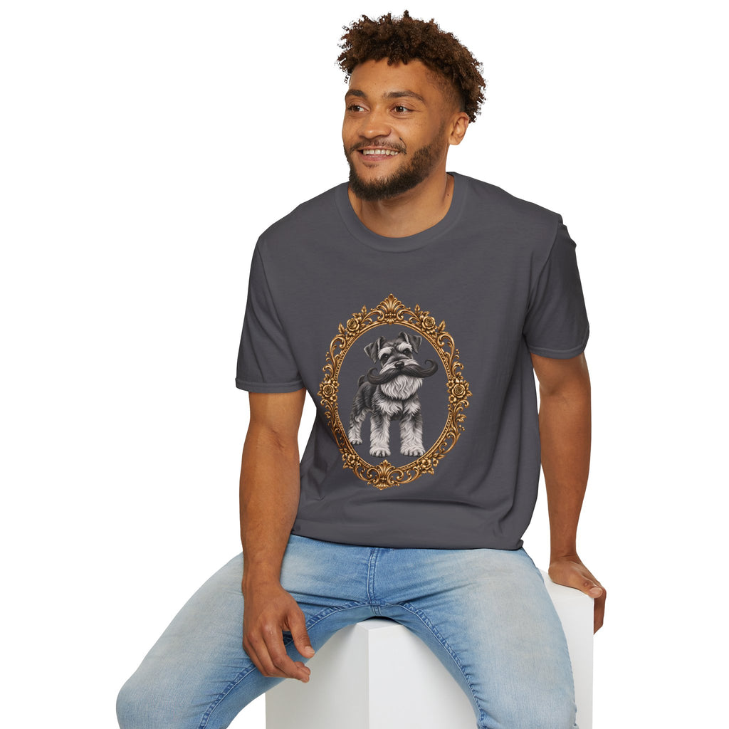 The Distinguished Sir Reginald Whiskers – Miniature Schnauzer - Supersoft Unisex T-shirt