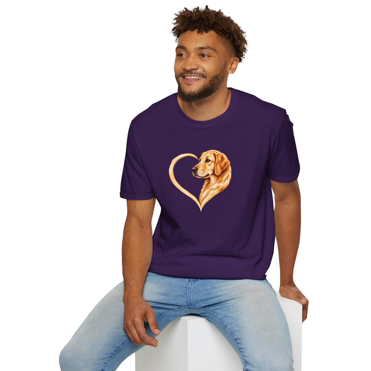 A Heart of Gold - Golden Retriever - Supersoft Unisex T-shirt