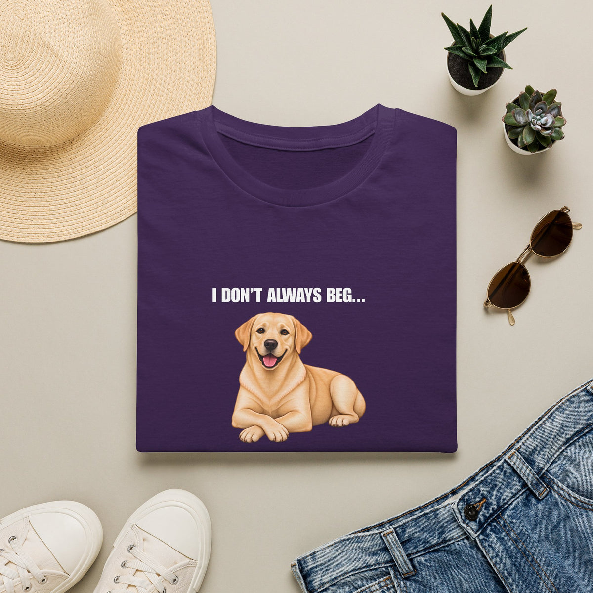 I Don’t Always Beg...But When I Do, I Use My Saddest Eyes - Labrador Supersoft Unisex T-Shirt