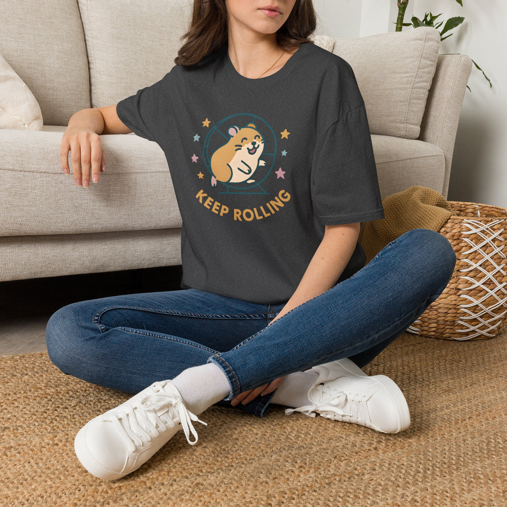 Keep Rolling Hamster –  Supersoft Unisex T-Shirt