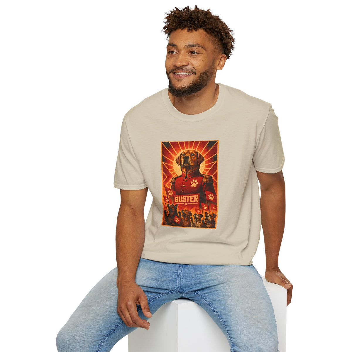 First Comrade Buster – The Great Leader of the Canine Revolution - Supersoft Unisex T-shirt