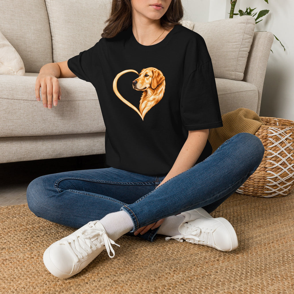 A Heart of Gold - Golden Retriever - Supersoft Unisex T-shirt