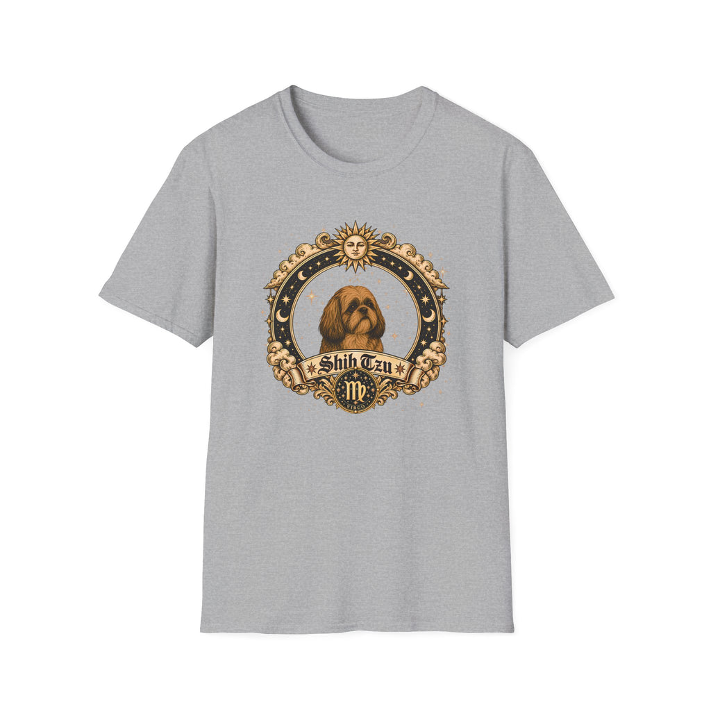 Zodiac Virgo Shih Tzu - Dog Horoscope Star Sign - Supersoft Unisex Funny T-shirt