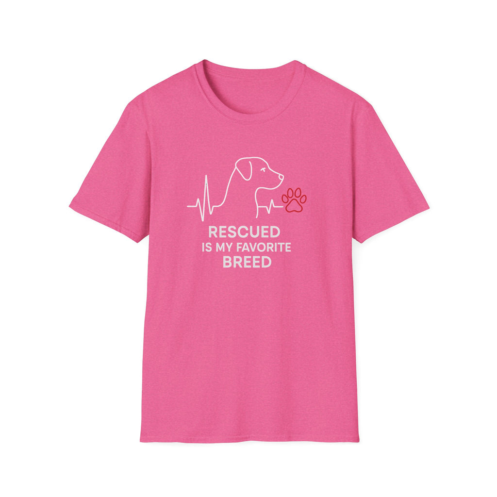 Rescued Is My Favourite Dog Breed –  Supersoft Unisex T-Shirt