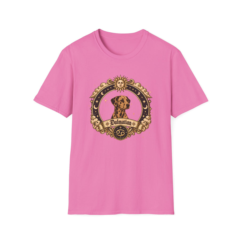Zodiac Cancer Dalmatian - Dog Horoscope Star Sign - Supersoft Unisex T-shirt
