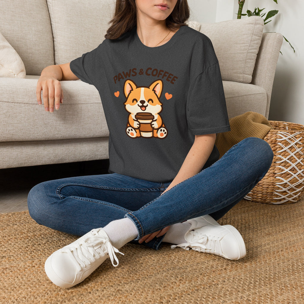 Paws and Coffee –  Supersoft Unisex T-Shirt