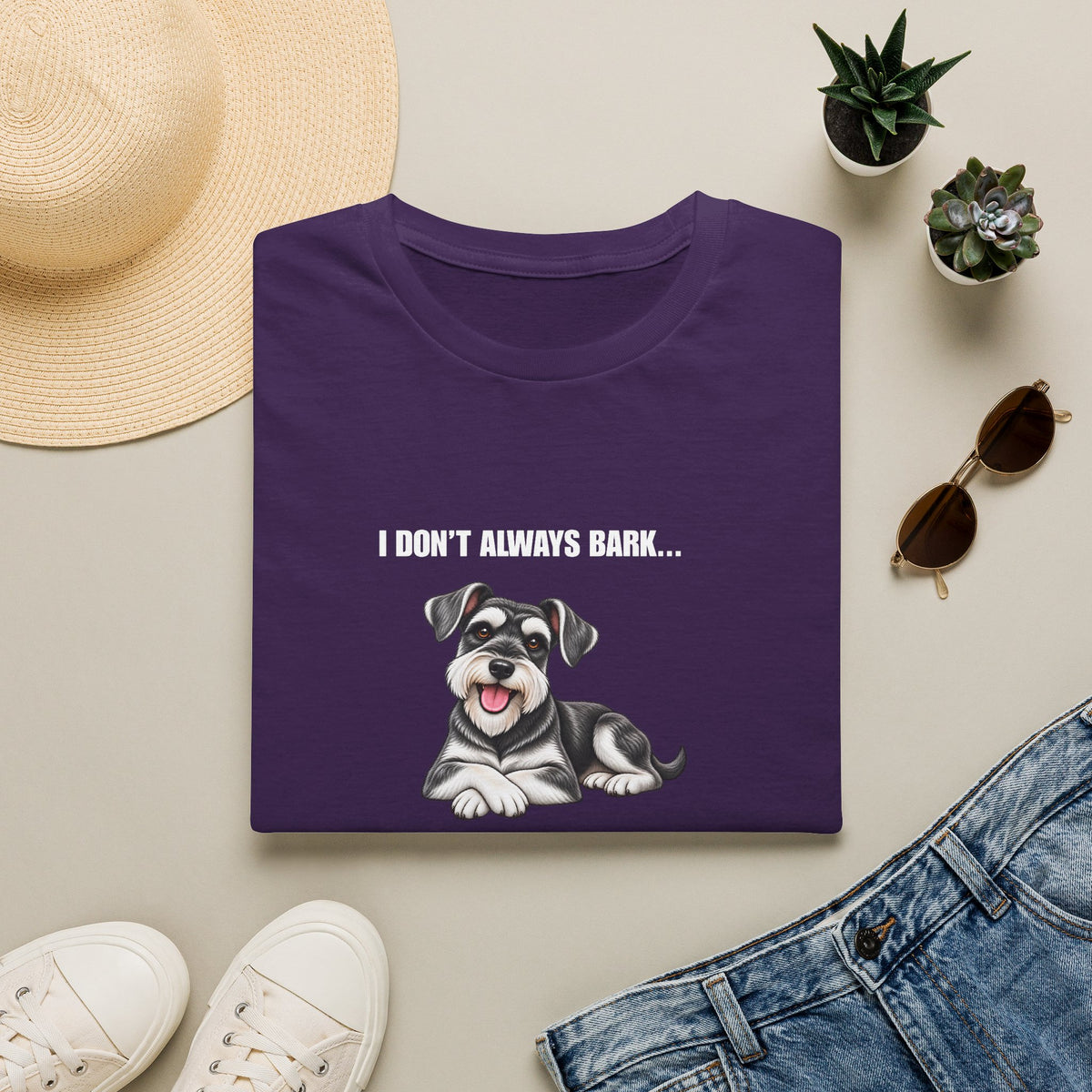 I Don’t Always Bark…But When I Do, Everyone Knows - Miniature Schnauzer Supersoft Unisex T-Shirt