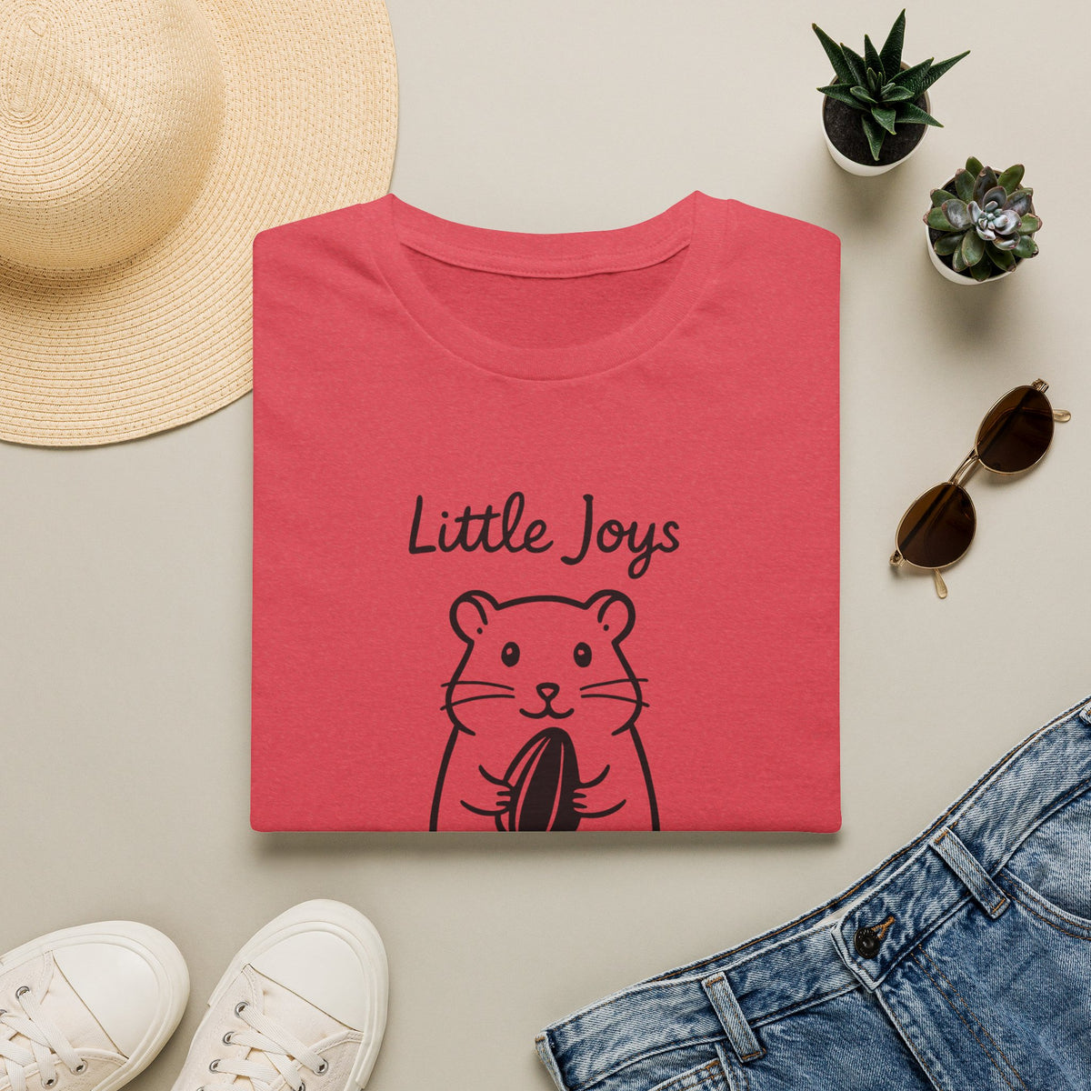 Hamster Silhouette –  Supersoft Unisex T-Shirt