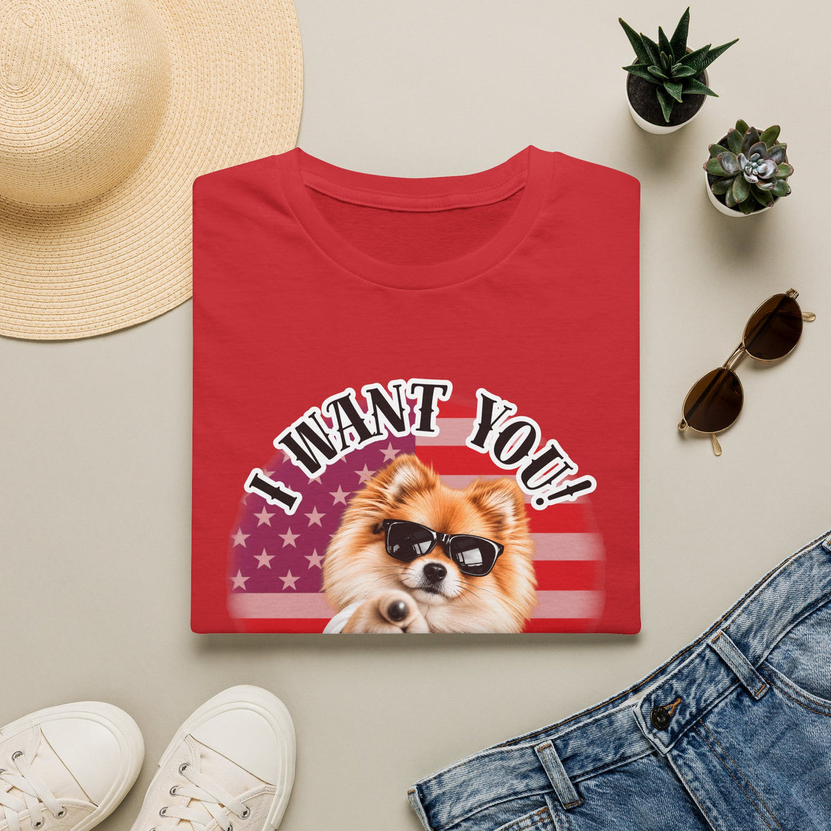 I WANT YOU!...To Drop The Sausage! – Pomeranian - Supersoft Unisex T-shirt