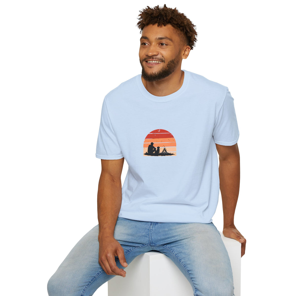 Campfire, Dog & Absolutely Nowhere Else to Be –  Supersoft Unisex T-Shirt
