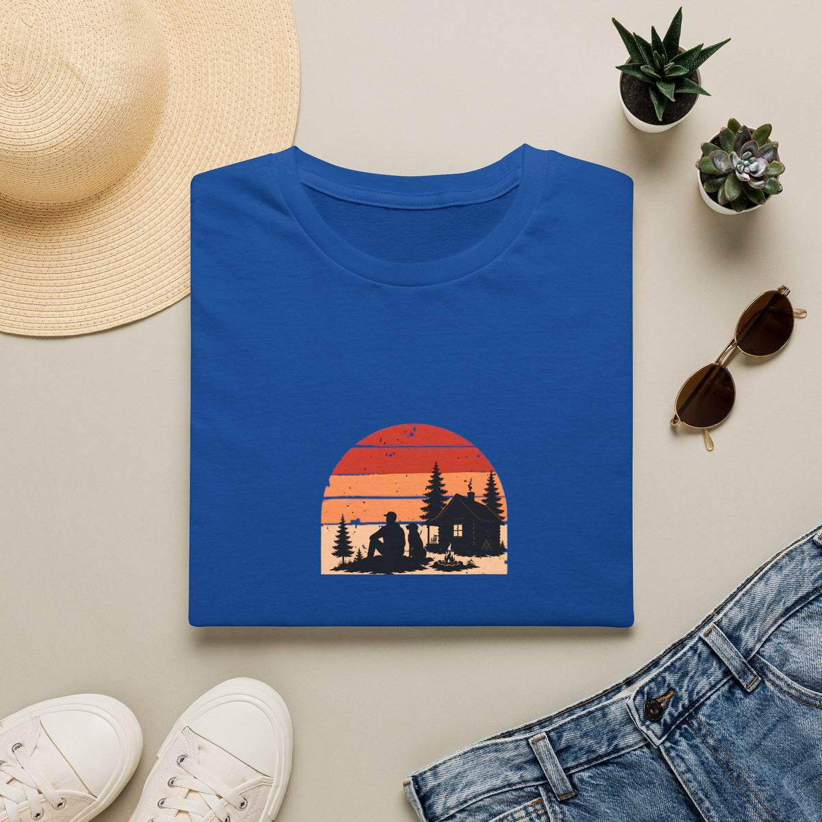 Cabin, Campfire & My Best Friend –  Supersoft Unisex T-Shirt