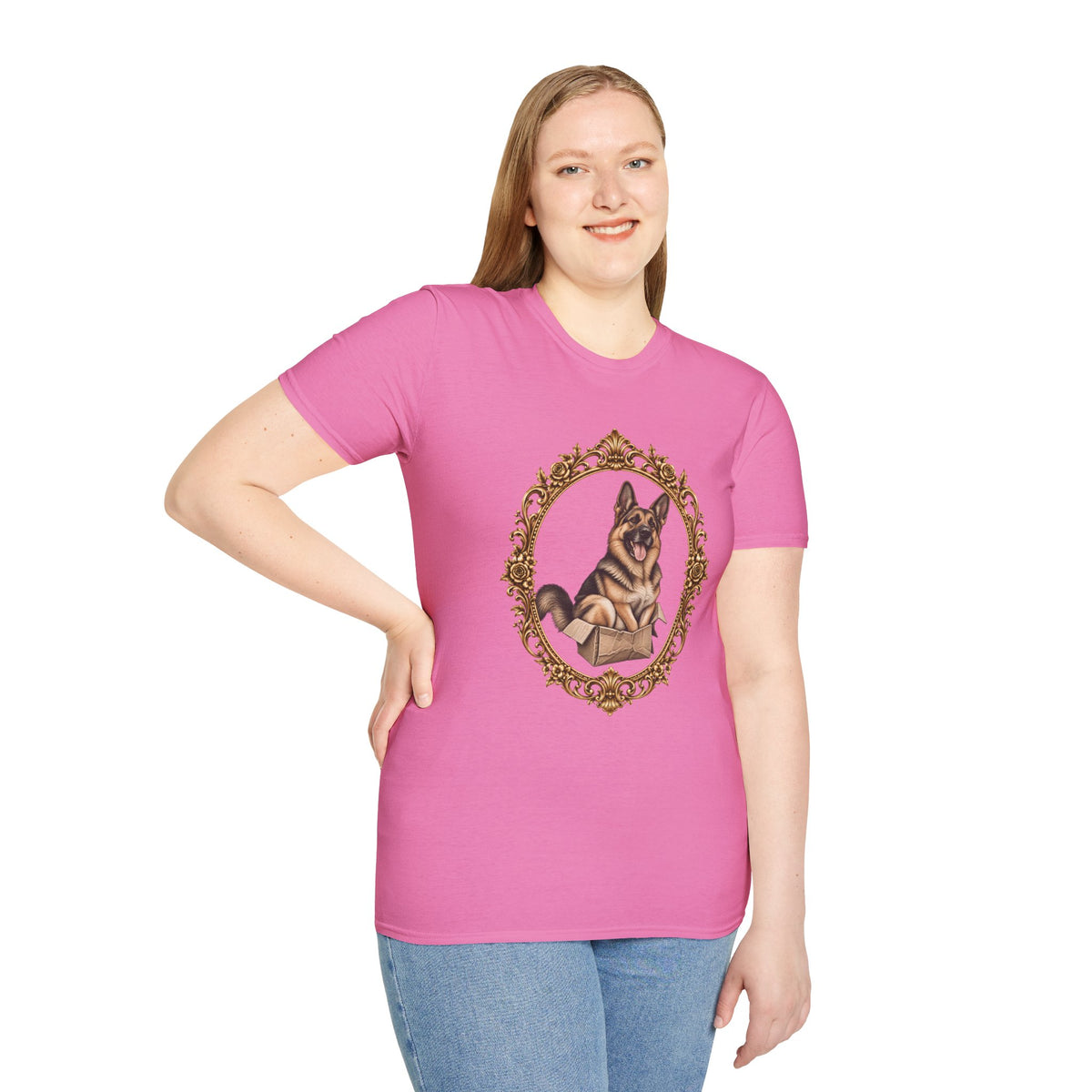 Lord Boxington of the Cardboard Castle – German Shepherd - Supersoft Unisex T-shirt