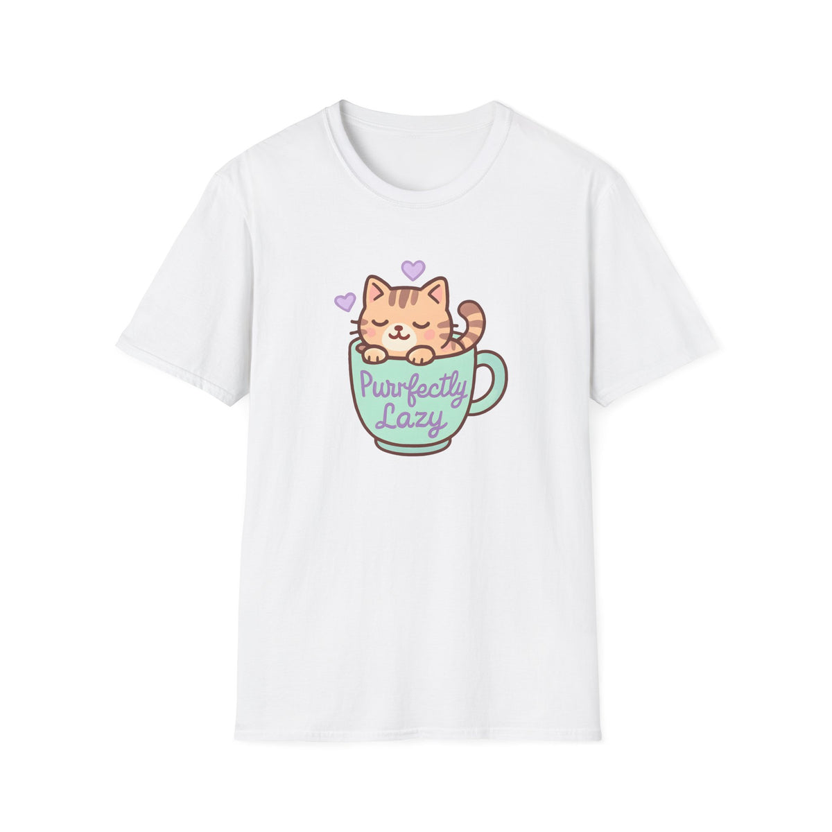 Purfectly Lazy Cat –  Supersoft Unisex T-Shirt