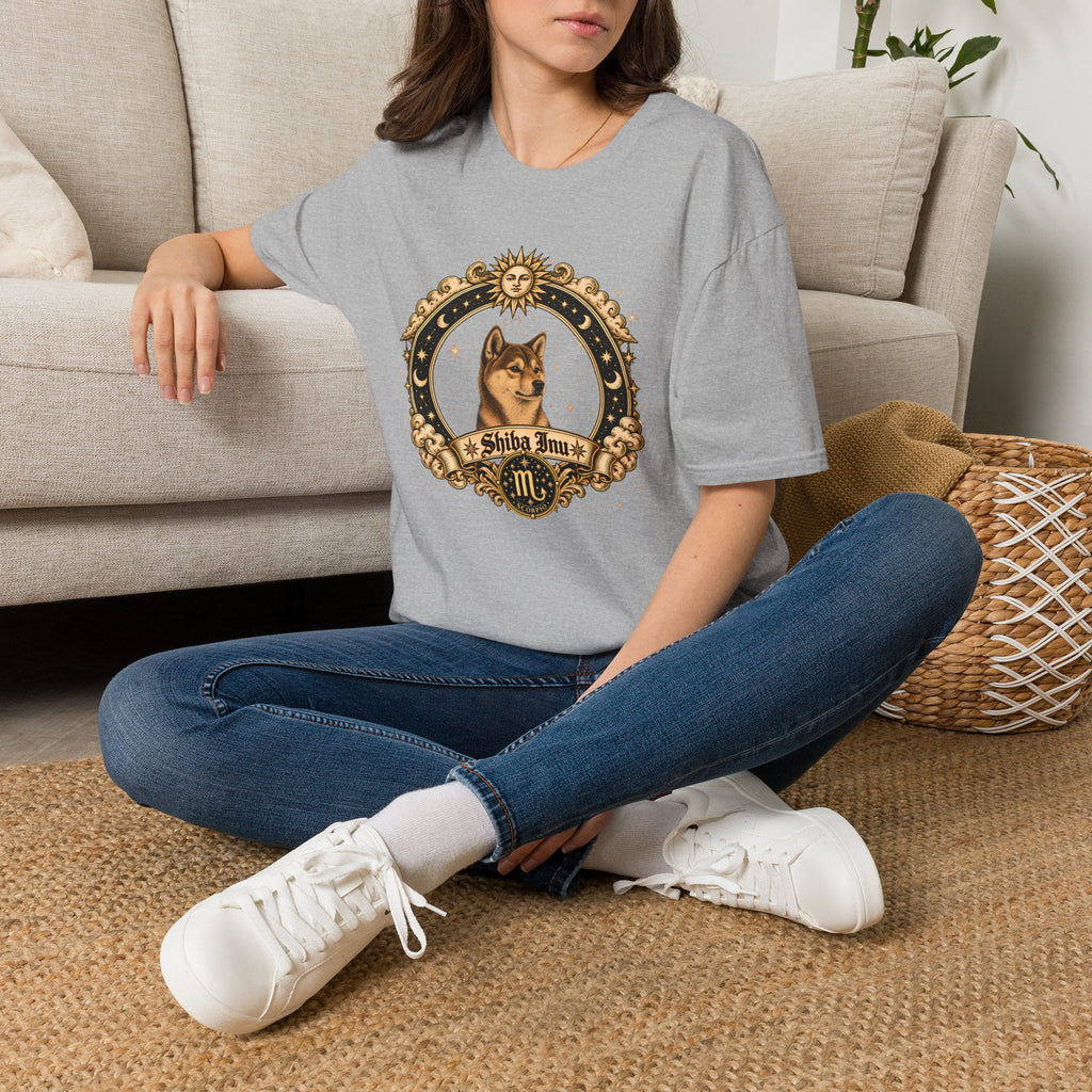 Zodiac Scorpio Shiba Inu - Dog Horoscope Star Sign - Supersoft Unisex Funny T-shirt