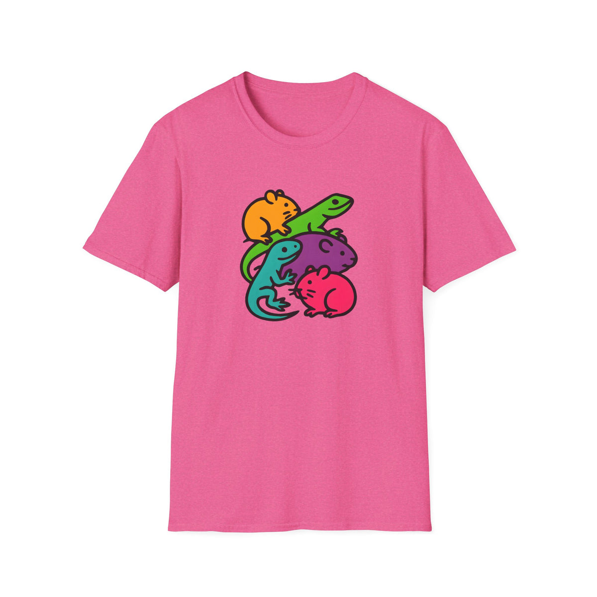 Colourful Animals –  Supersoft Unisex T-Shirt