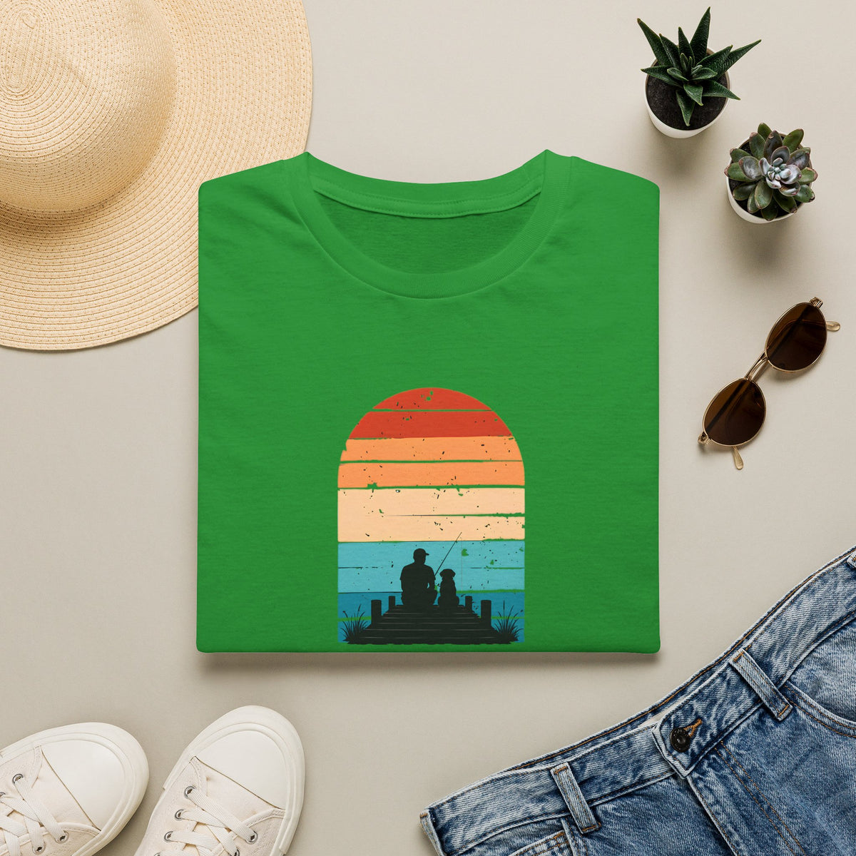 Just Me, My Dog & the Water –  Supersoft Unisex T-Shirt