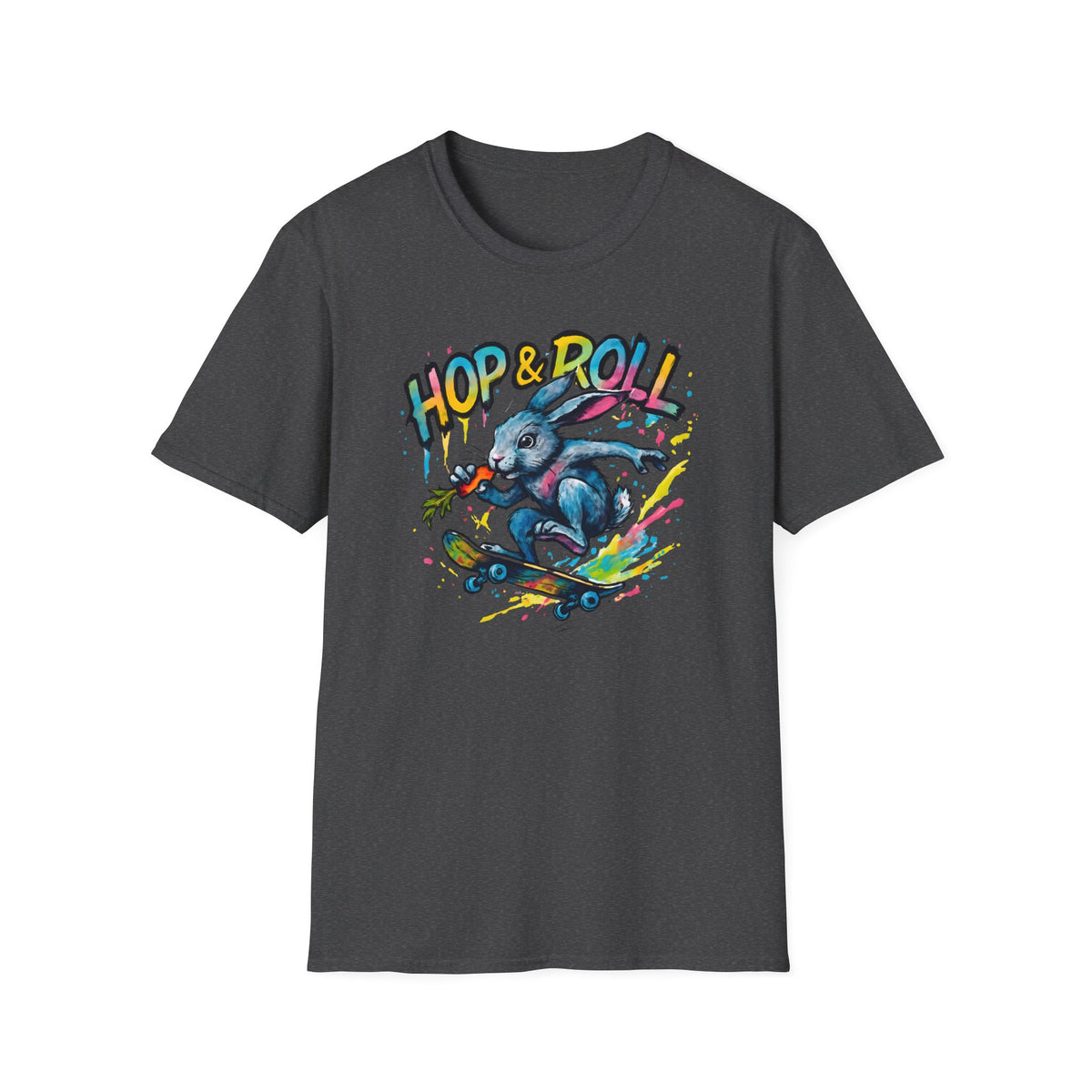 Hop and Roll Rabbit –  Supersoft Unisex T-Shirt