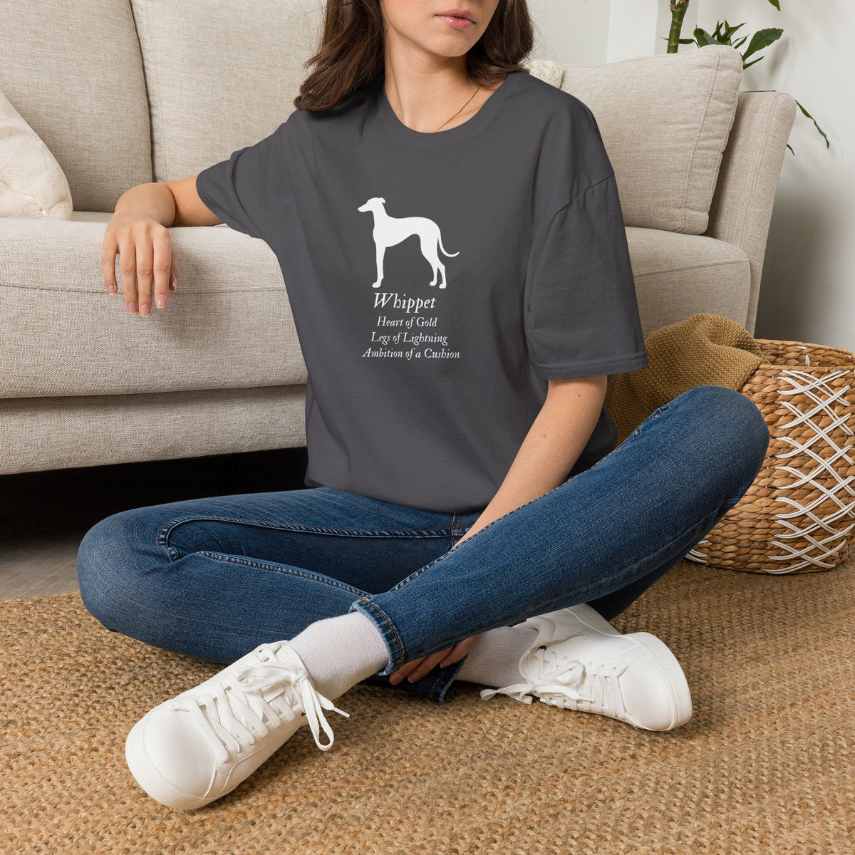Heart of a Lion - Whippet – Supersoft Unisex T-Shirt