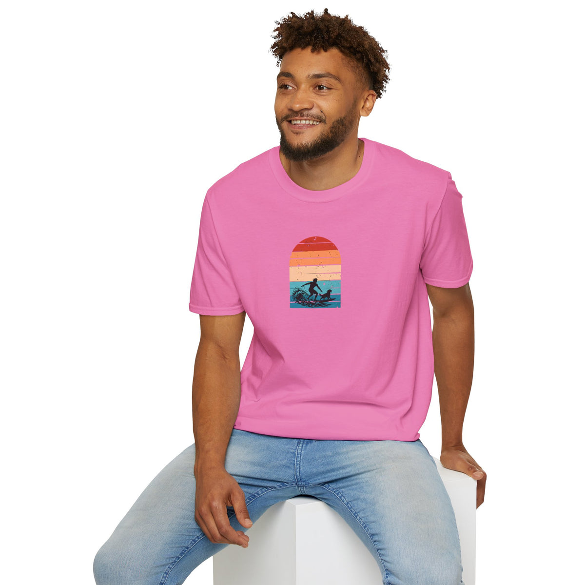 Surf’s Up...Dog On Board –  Supersoft Unisex T-Shirt