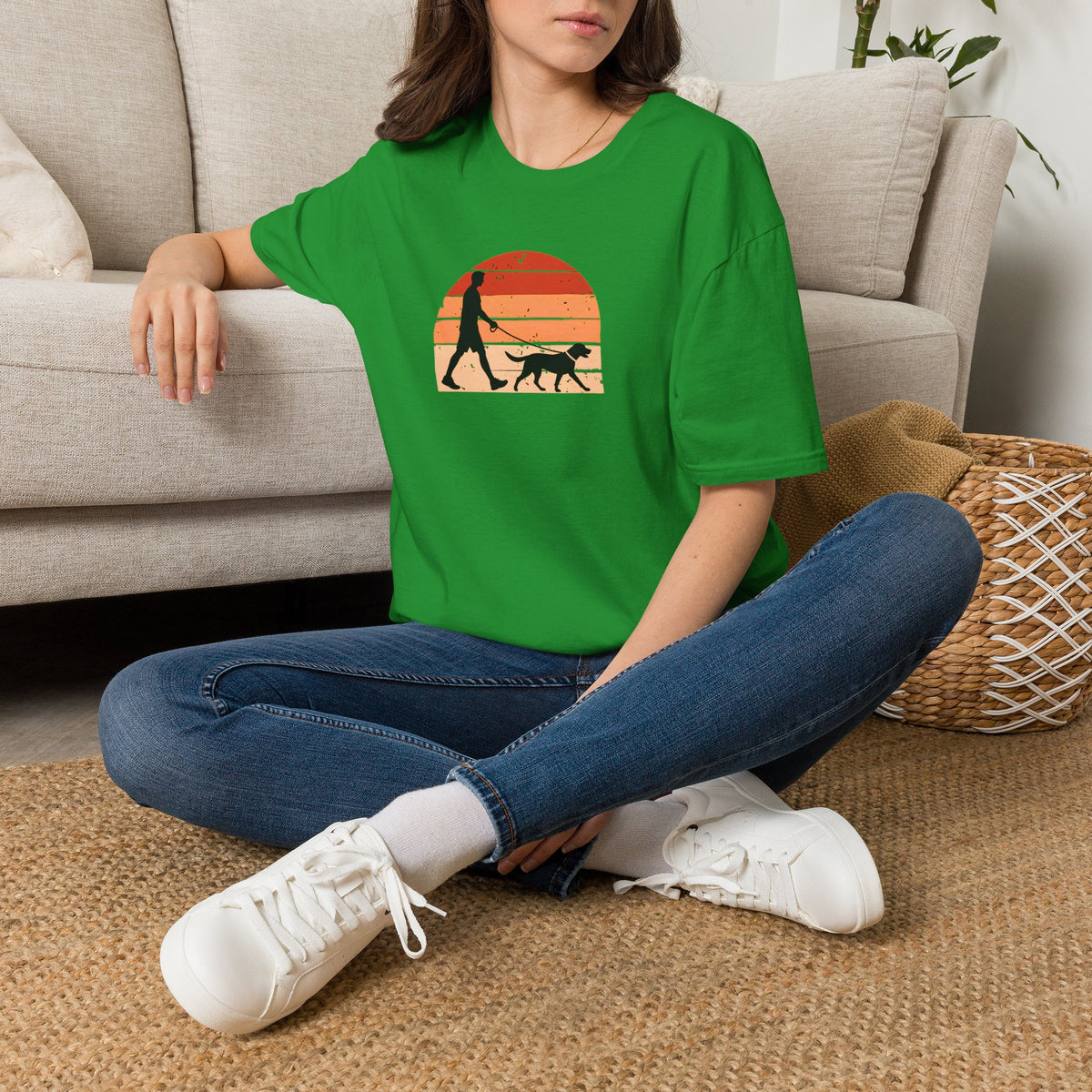 Walkies...Dog in Charge–  Supersoft Unisex T-Shirt