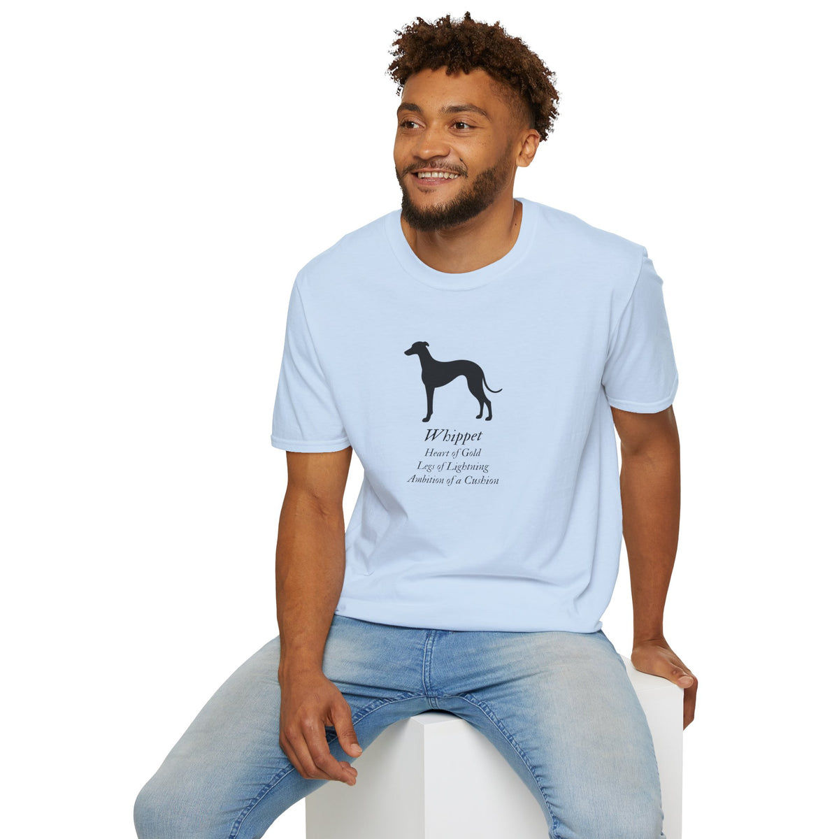 Heart of a Lion - Whippet – Supersoft Unisex T-Shirt