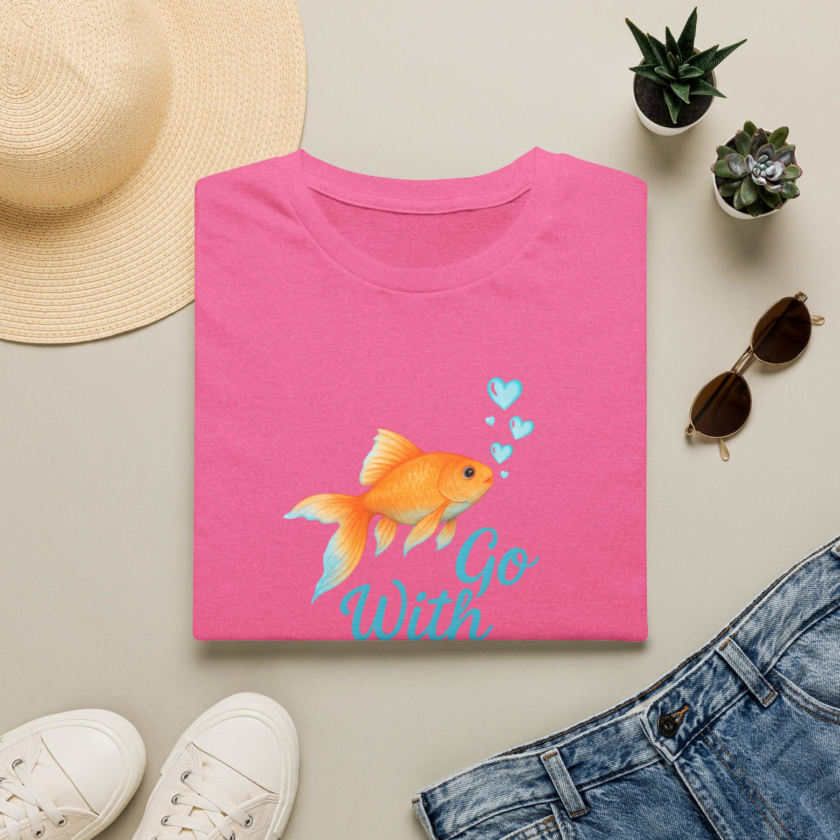 Go With The Flow –  Supersoft Unisex T-Shirt