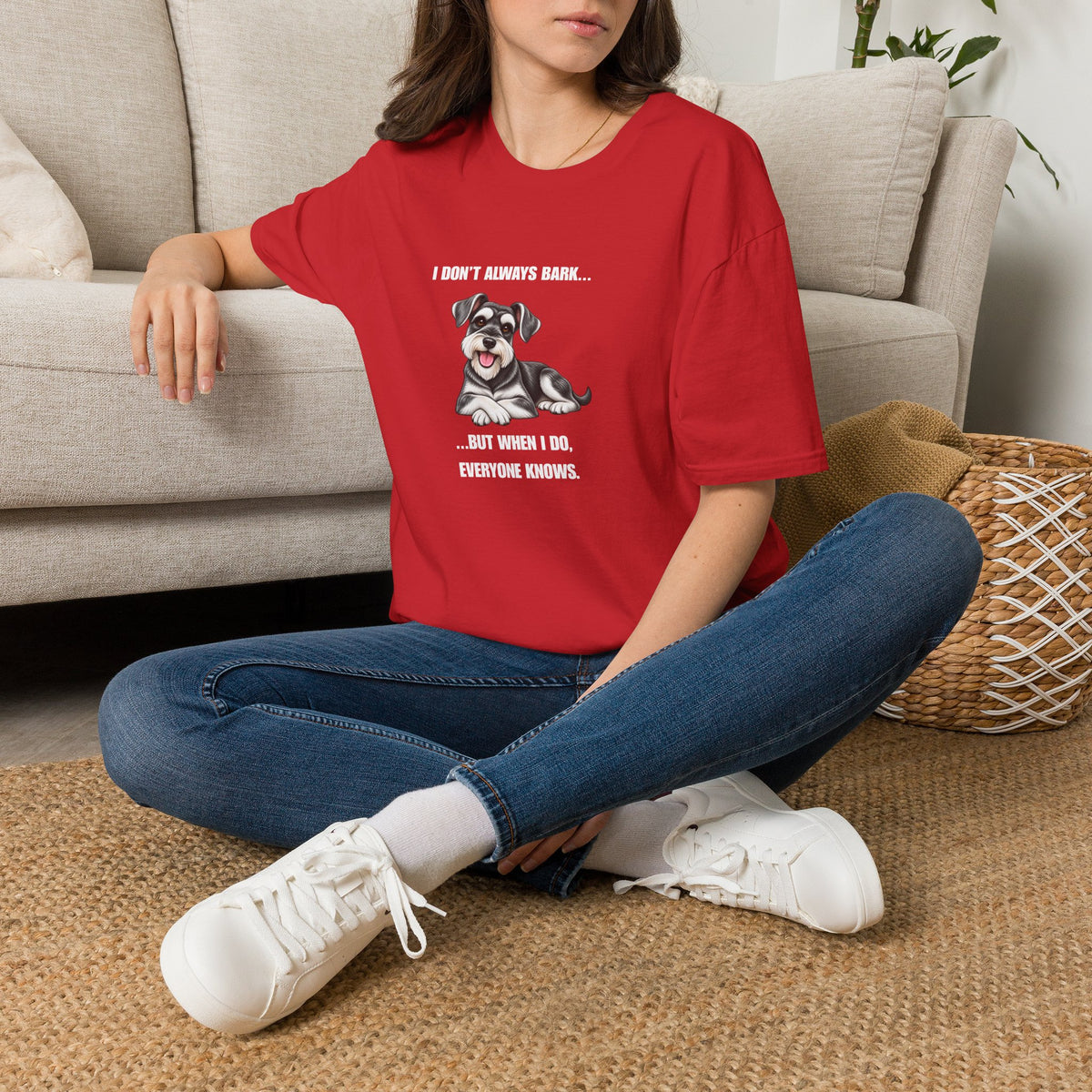 I Don’t Always Bark…But When I Do, Everyone Knows - Miniature Schnauzer Supersoft Unisex T-Shirt