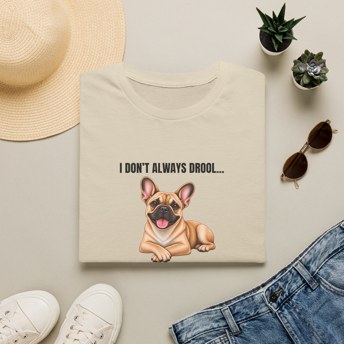 I Don’t Always Drool...But When I Do, It’s Near Pizza - French Bulldog Supersoft Unisex T-Shirt
