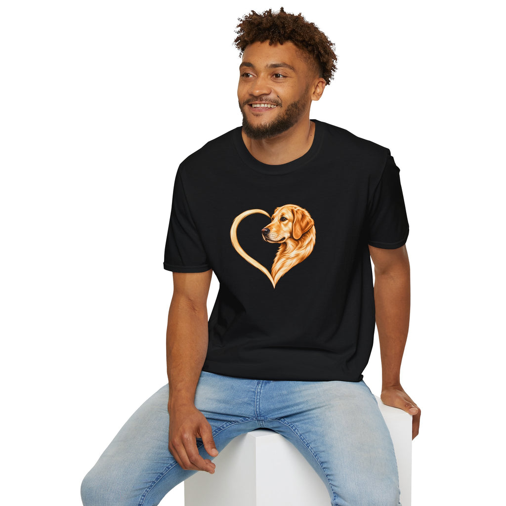 A Heart of Gold - Golden Retriever - Supersoft Unisex T-shirt