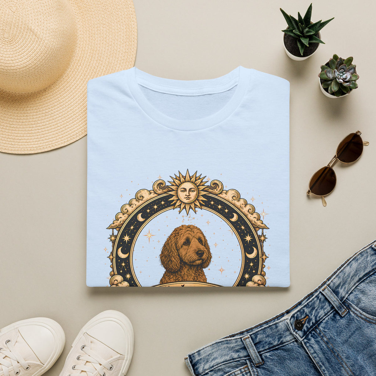 Zodiac Sagittarius Cockapoo - Dog Horoscope Star Sign - Supersoft Unisex T-shirt