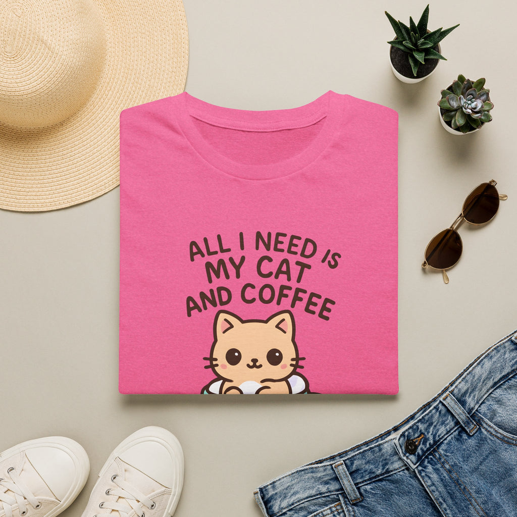 All I Need is My Cat and Coffee –  Supersoft Unisex T-Shirt