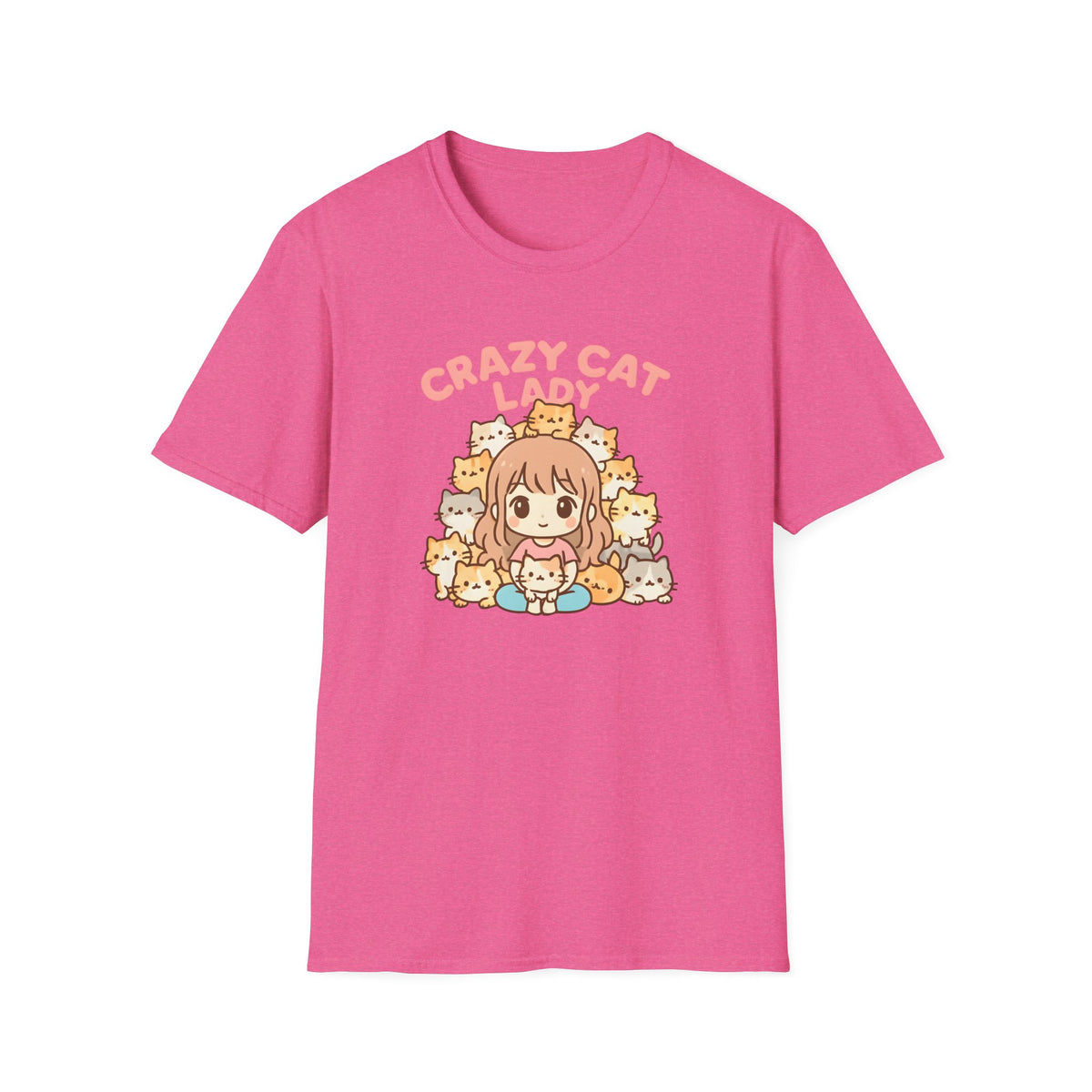 Crazy Cat Lady Cute Kawaii –  Supersoft Unisex T-Shirt