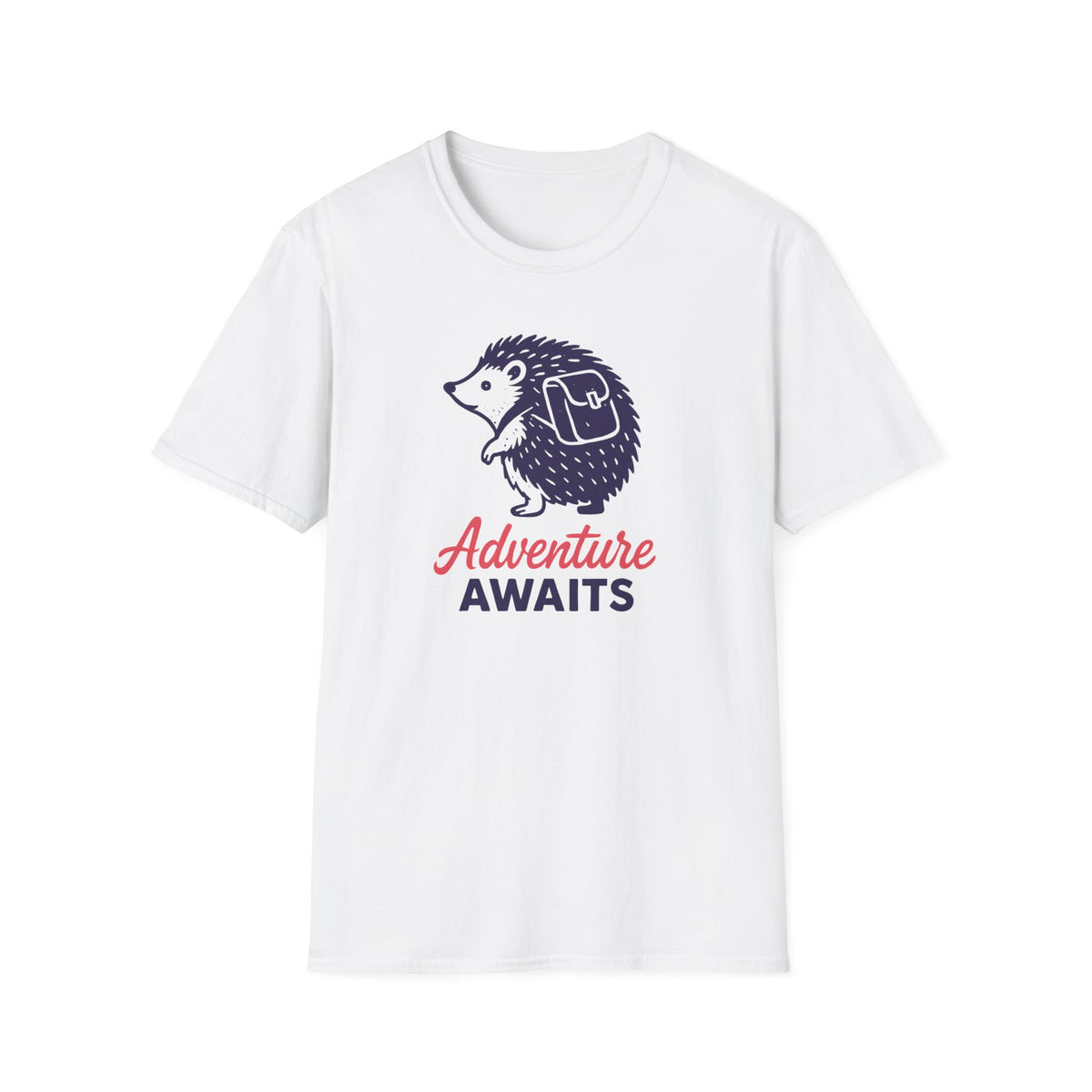 Adventure Awaits Hedgehog –  Supersoft Unisex T-Shirt