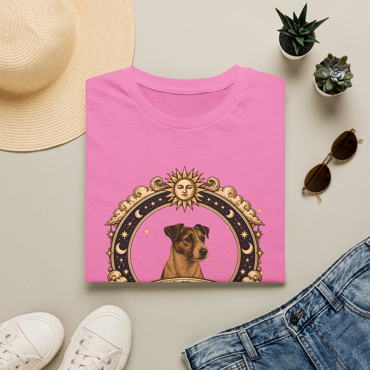 Zodiac Scorpio Jack Russell - Dog Horoscope Star Sign - Supersoft Unisex Funny T-shirt