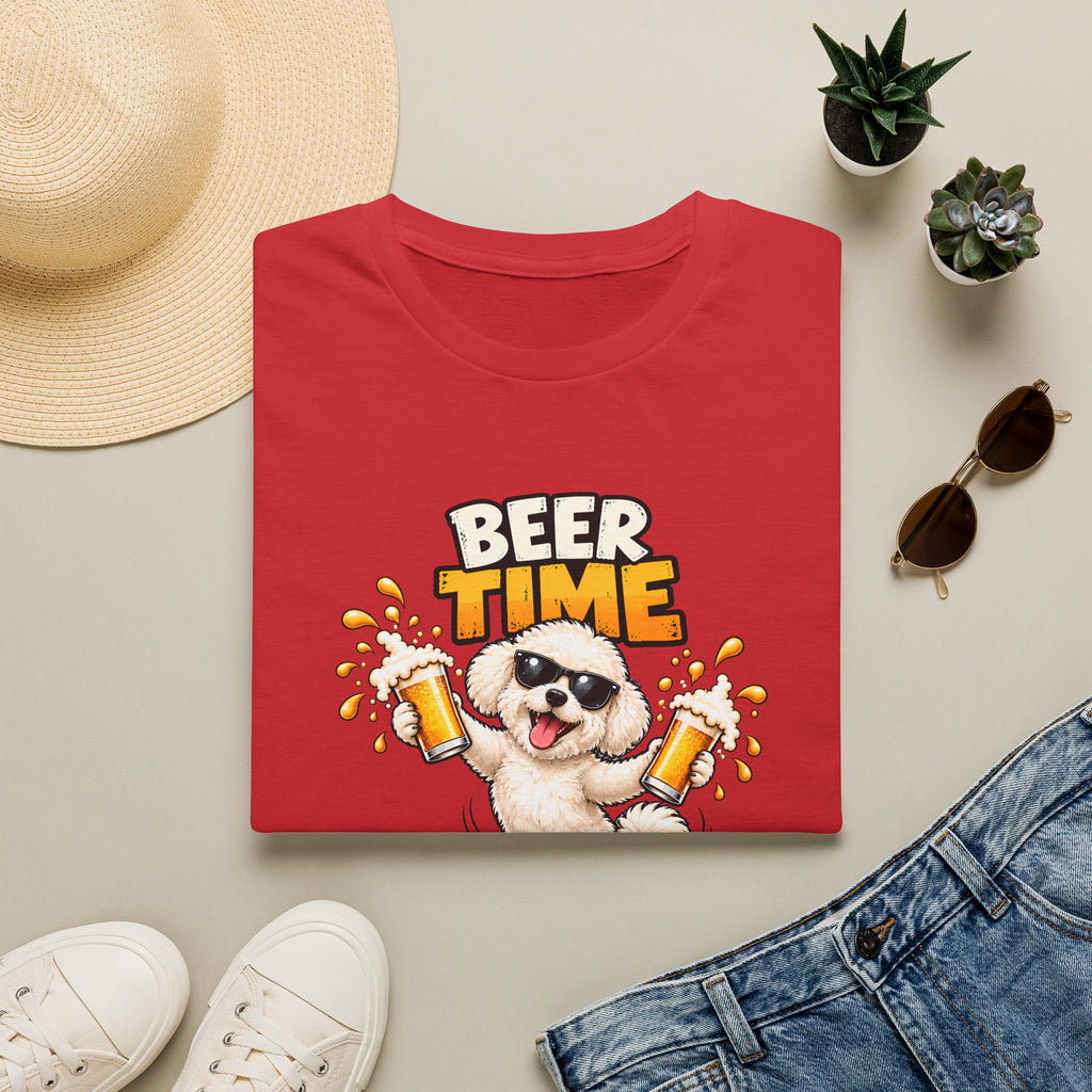 Beer Time, Madafakas! – Bichon Frise - Supersoft Unisex T-shirt