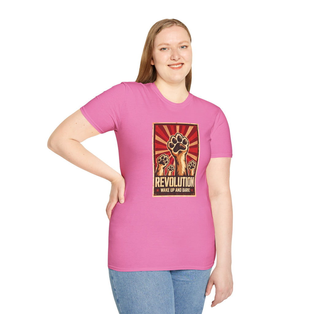 Revolution: Wake Up and Bark! - The Great Canine Uprising - Supersoft Unisex T-shirt