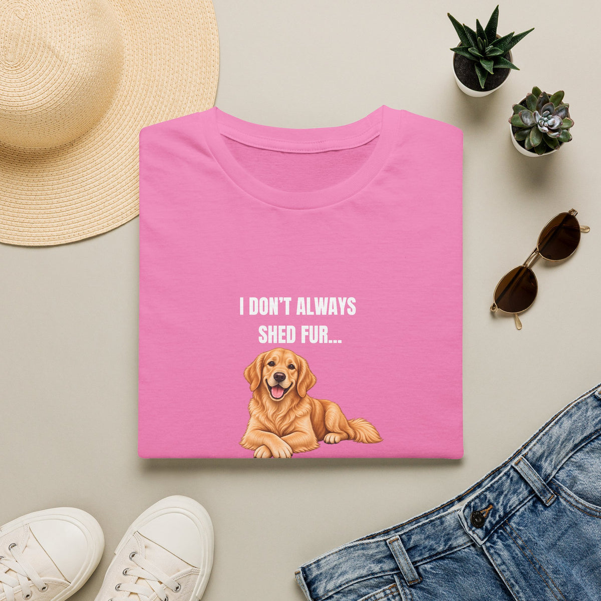 I Don’t Always Shed Fur...But When I Do, It’s Everywhere - Golden Retriever Supersoft Unisex T-Shirt