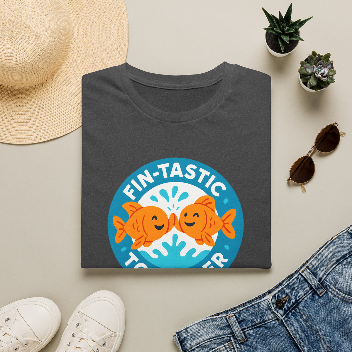 Fin-tastic Together Fish –  Supersoft Unisex T-Shirt