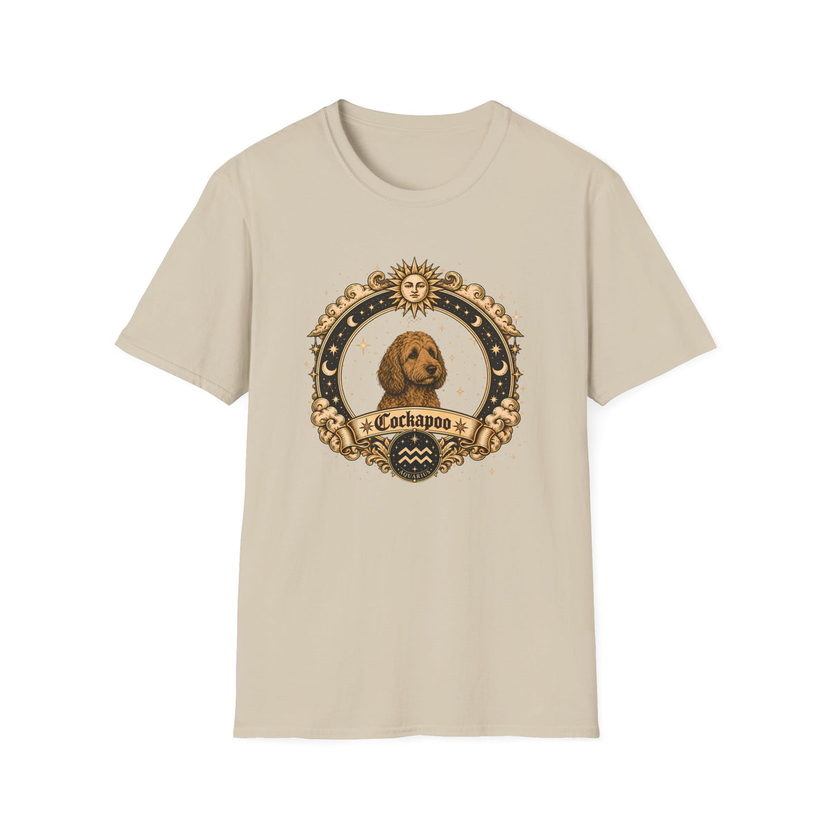 Zodiac Aquarius Cockapoo - Dog Horoscope Star Sign - Supersoft Unisex T-shirt