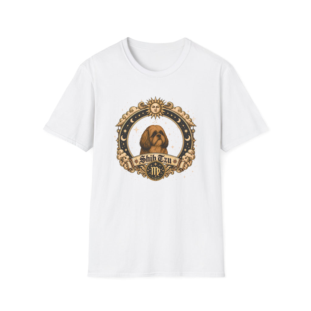 Zodiac Virgo Shih Tzu - Dog Horoscope Star Sign - Supersoft Unisex Funny T-shirt