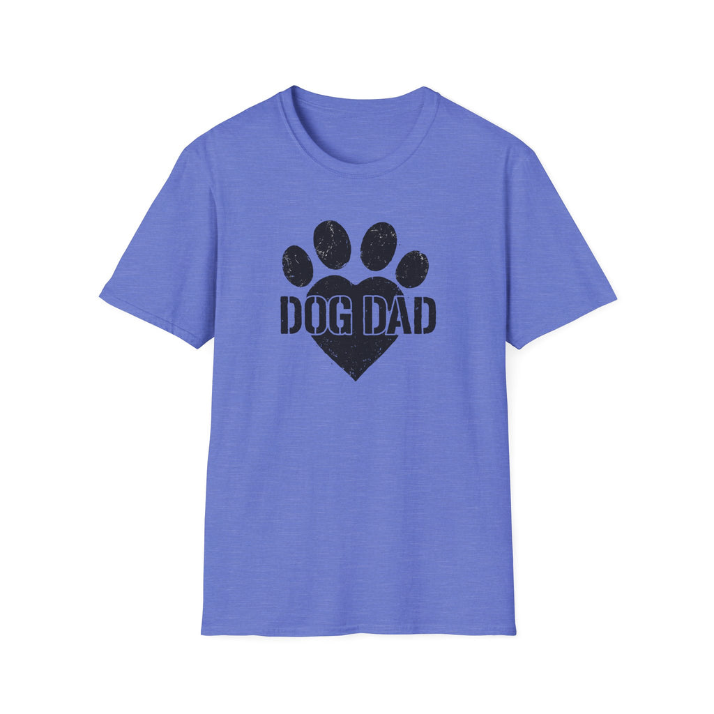 Dog Dad Paw Print –  Supersoft Unisex T-Shirt