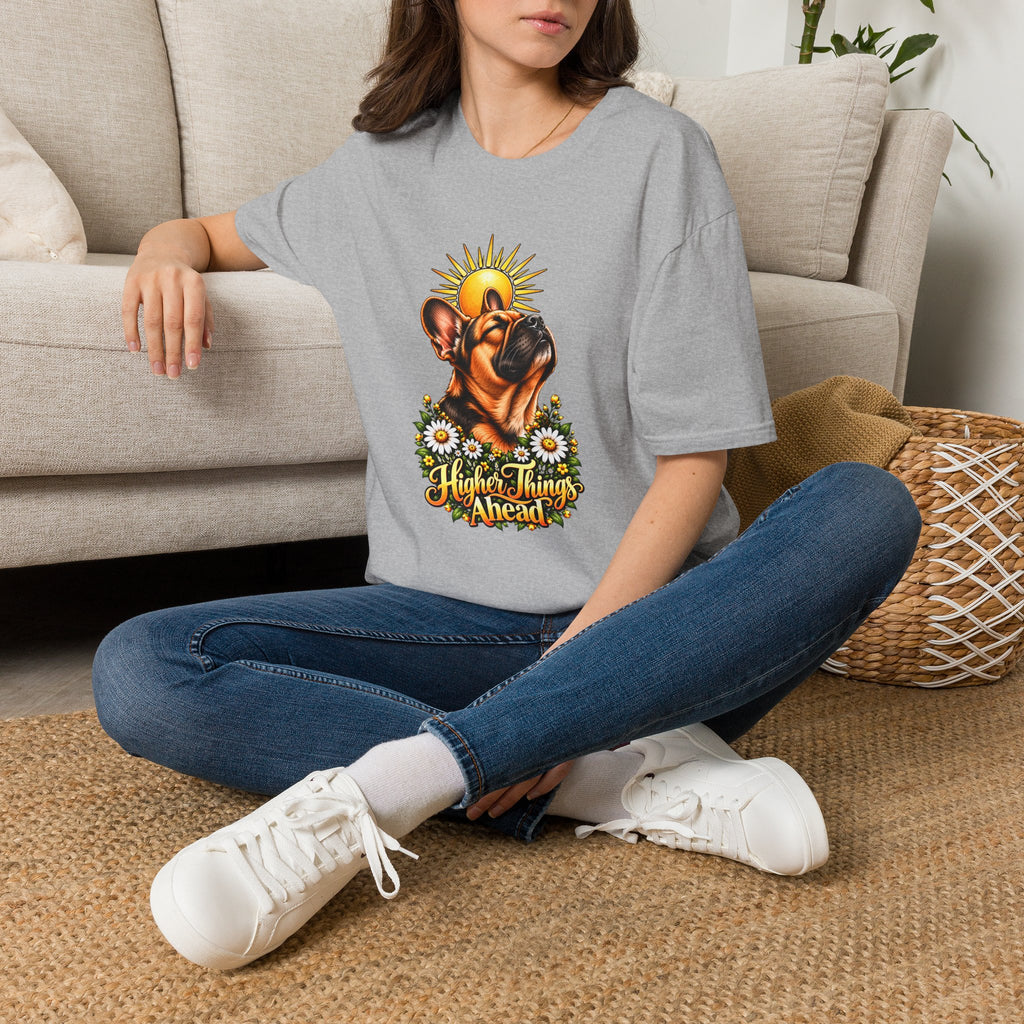 Higher Things Ahead - French Bulldog - Supersoft Unisex T-shirt