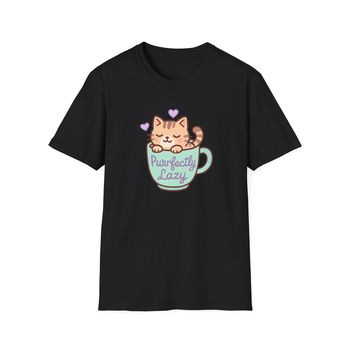 Purfectly Lazy Cat –  Supersoft Unisex T-Shirt