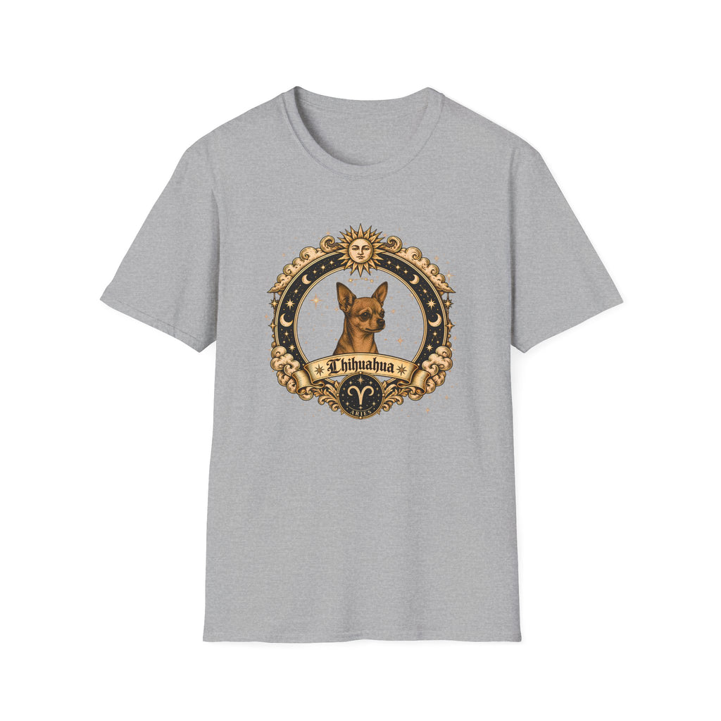 Zodiac Aries Chihuahua - Dog Horoscope Star Sign - Supersoft Unisex T-shirt