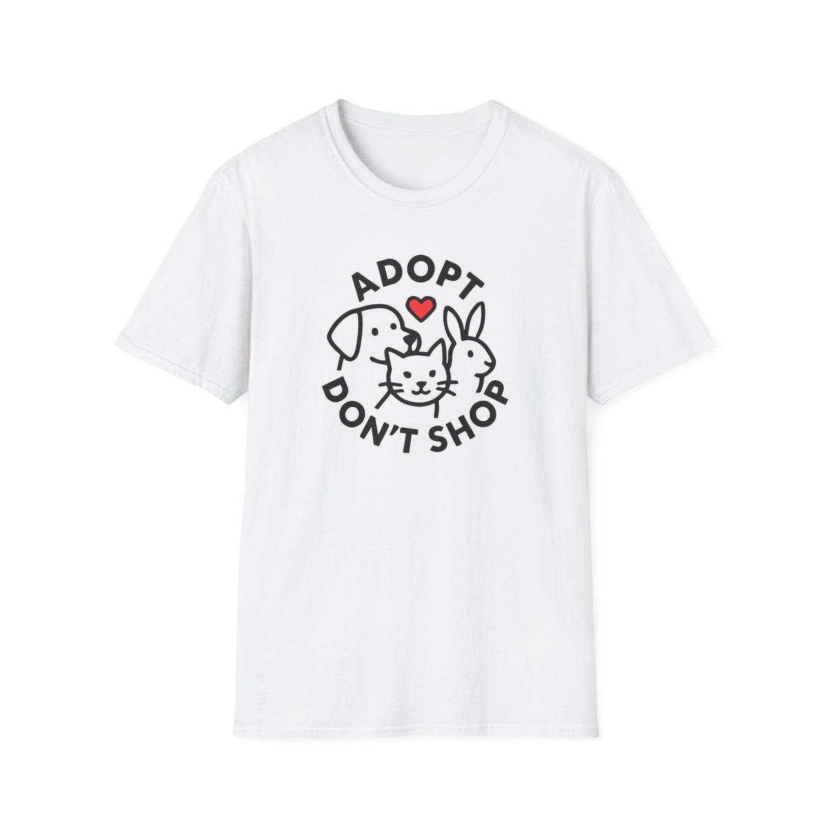Adopt Don't Shop –  Supersoft Unisex T-Shirt