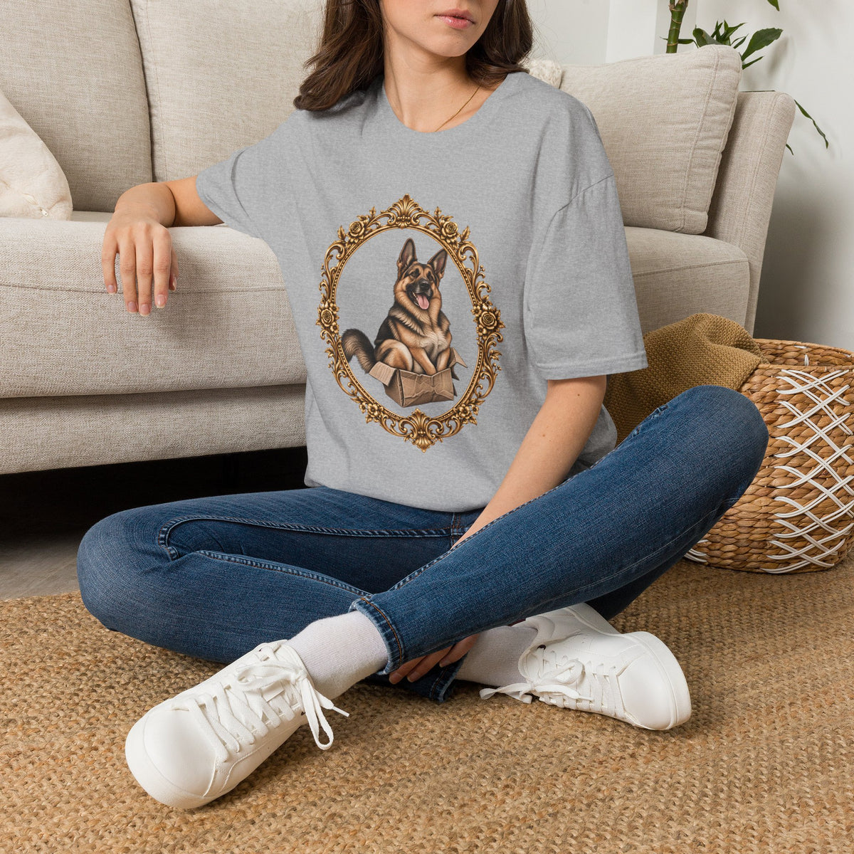 Lord Boxington of the Cardboard Castle – German Shepherd - Supersoft Unisex T-shirt