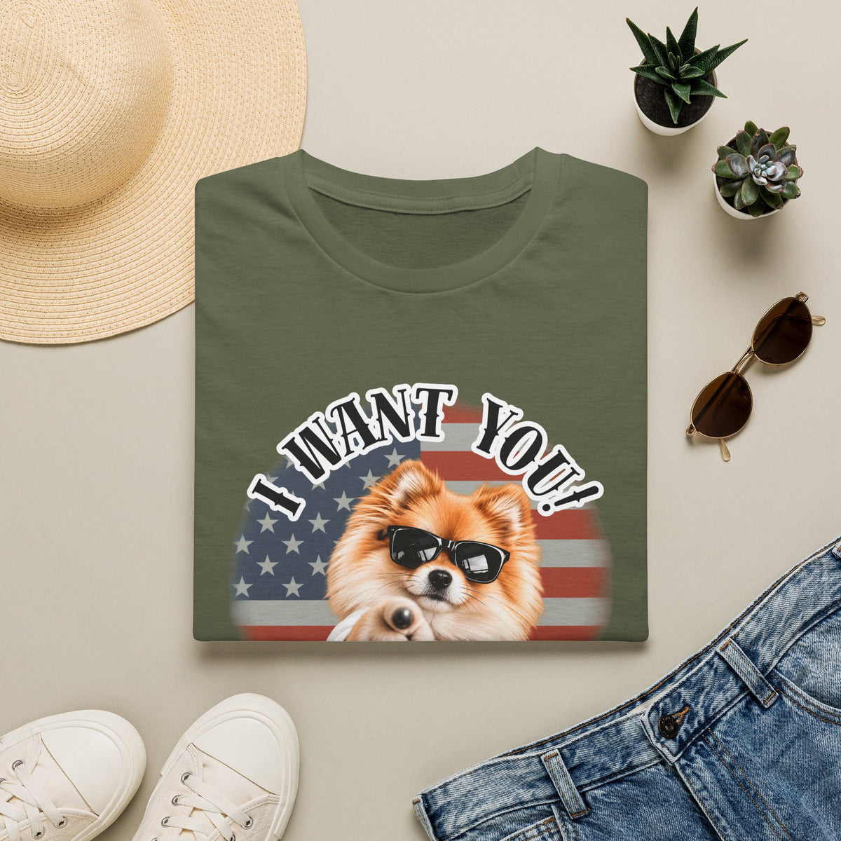 I WANT YOU!...To Rub My Belly! – Pomeranian - Supersoft Unisex T-shirt