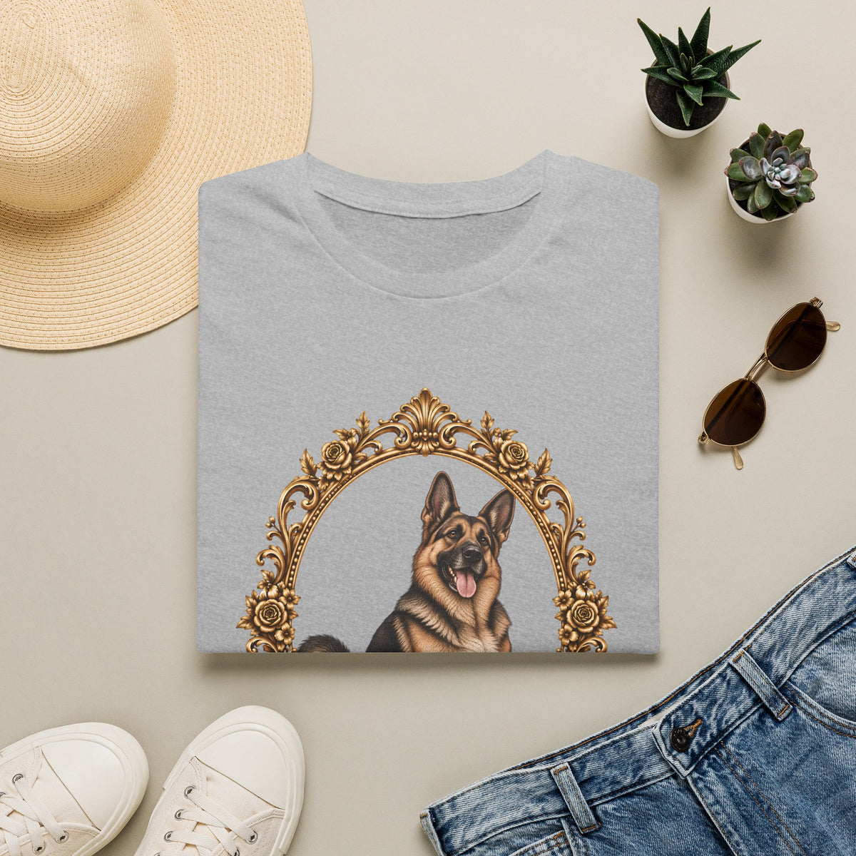 Lord Boxington of the Cardboard Castle – German Shepherd - Supersoft Unisex T-shirt