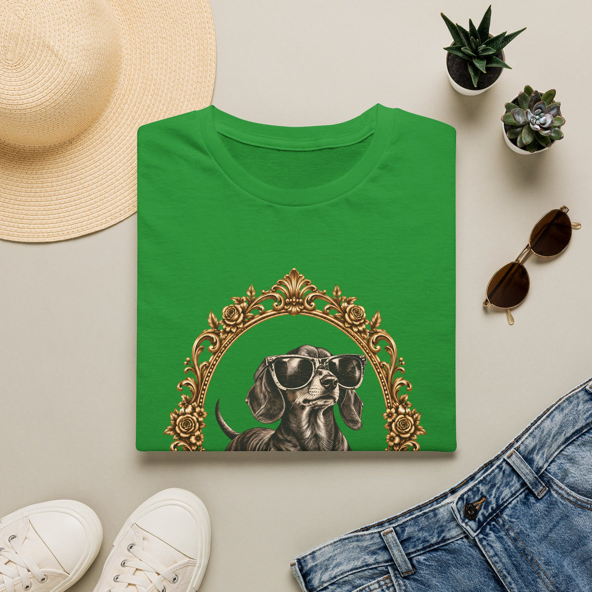 The Duke of Cool – Dachshund - Supersoft Unisex T-shirt